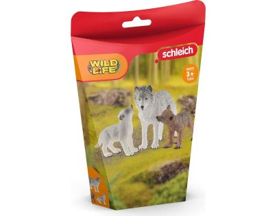 Schleich Vlčia matka s mláďatami