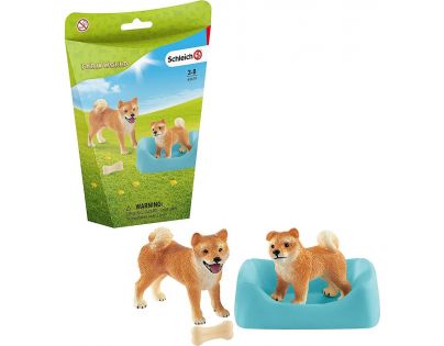 Schleich Sučka a šteňa Shiba Inu