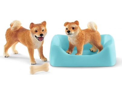 Schleich Sučka a šteňa Shiba Inu