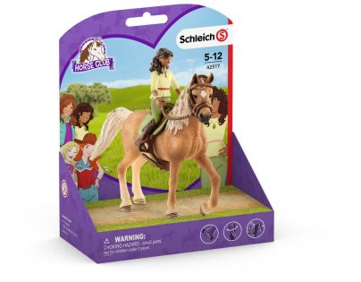 Schleich 42517 Čiernovláska Sarah a kôň Mystery