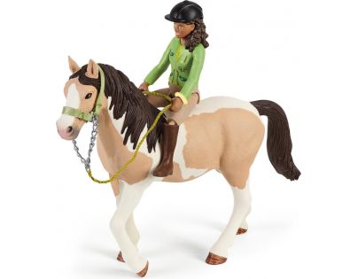 Schleich Sarah s koníkom a zvieratkami kempujú
