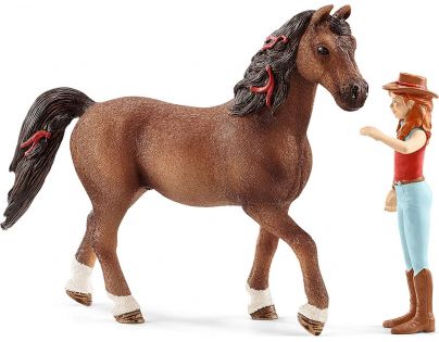 Schleich Ryšavka Hannah s pohyblivými kĺbmi na koni
