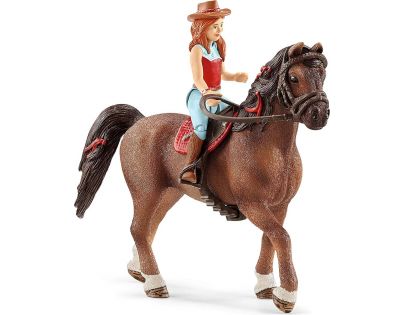 Schleich Ryšavka Hannah s pohyblivými kĺbmi na koni