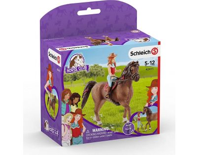 Schleich Ryšavka Hannah s pohyblivými kĺbmi na koni