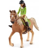 Schleich Čiernovláska Sarah s pohyblivými kĺbmi na koni