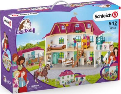 Schleich Veľký dom so stajňou príslušenstvom a kĺbovými figúrkami