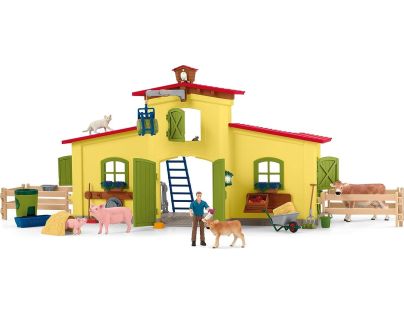 Schleich Veľká farma so zvieratkami a príslušenstvom - Poškodený obal