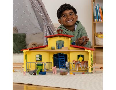 Schleich Veľká farma so zvieratkami a príslušenstvom - Poškodený obal