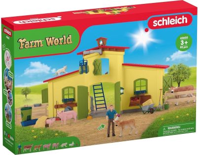 Schleich Veľká farma so zvieratkami a príslušenstvom - Poškodený obal