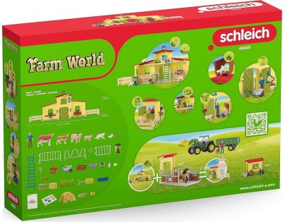 Schleich Veľká farma so zvieratkami a príslušenstvom - Poškodený obal