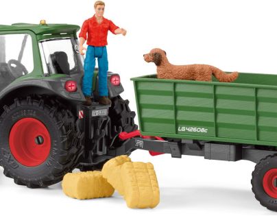 Schleich Traktor s prívesom