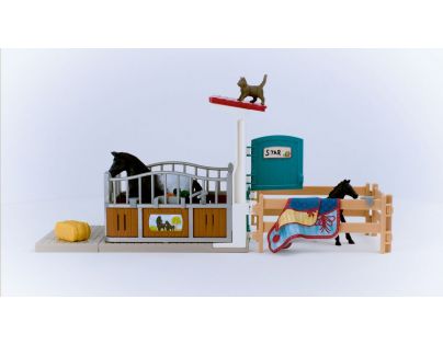 Schleich Box pre kone s kobylou a žriebäťom