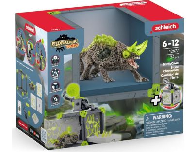 Schleich Aréna BattleCave kamenného chameleóna