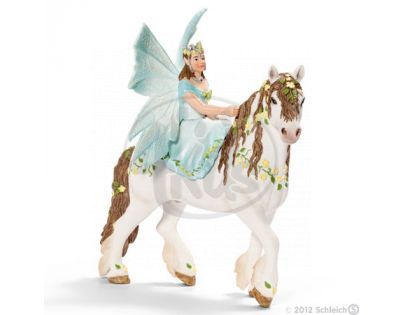 Schleich Elfí víla na květovaném koni