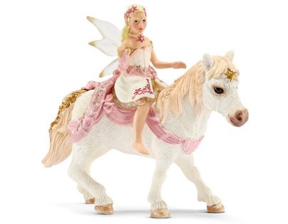 Schleich Krehká elfí víla jazdiaca na poníkovi