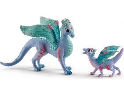 Schleich Kvetinový šarkan s mláďaťom