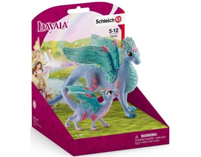 Schleich Kvetinový šarkan s mláďaťom
