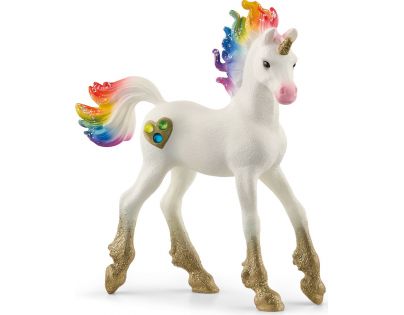 Schleich Jednorožec žriebä srdiečkové dúhové