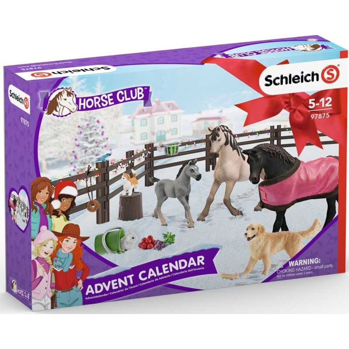 Schleich Adventný kalendár 2019 Kone - Poškodený obal