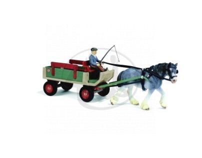 Schleich 40190 - Koňský potah - vůz (bez koně)