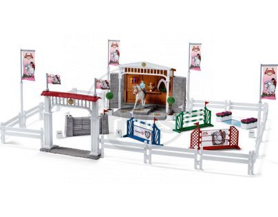 Schleich Velké parkurové závodiště s příslušenstvím