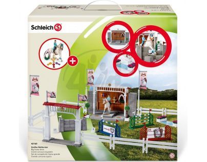 Schleich Velké parkurové závodiště s příslušenstvím
