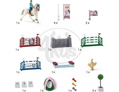 Schleich Velké parkurové závodiště s příslušenstvím