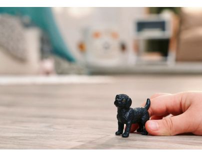 Schleich Zvieratko - čierne šteňa labradorského retrievera