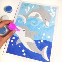SentoSphere Sablimage Pieskové obrázky Ryby a delfíny 2