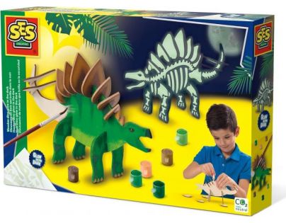 SES Výroba svietiaceho dinosaura