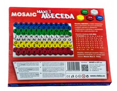 Seva Mozaika Maxi Abeceda 110 dielikov