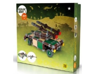 Seva Stavebnica Army 1 plast 517 dielikov v krabici