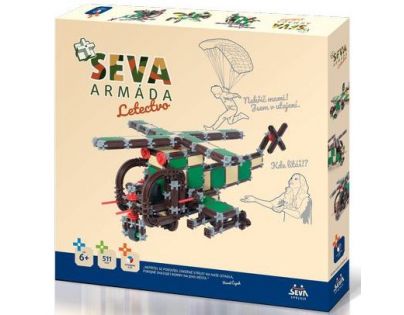 Seva Stavebnica Armáda letectvo plast 511 dielikov