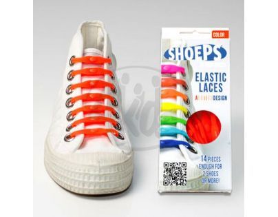 Shoeps Silikonové tkaničky Orange