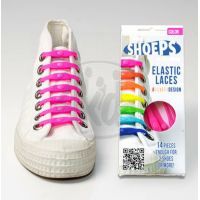Shoeps Silikonové tkaničky Pink 2