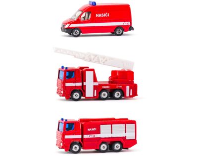 Siku 1043181806100 česká verzia Set hasičská sada 3 áut