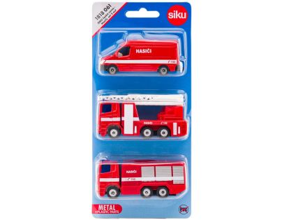 Siku 1043181806100 česká verzia Set hasičská sada 3 áut