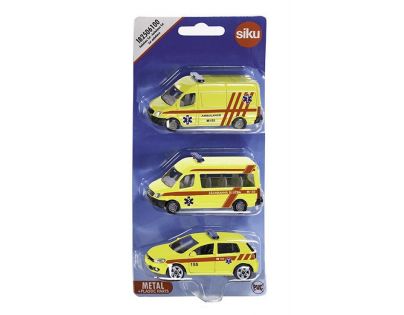 Siku 1043182506100 Ambulance sada 3 aut česká verze