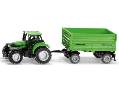 Siku Blister Traktor Deutz Fahr s prívesom Fortuna 1:72