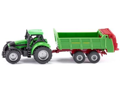 Siku Blister Traktor s univerzálnou vlečkou 1:87