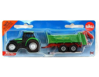 Siku Blister Traktor s univerzálnou vlečkou 1:87