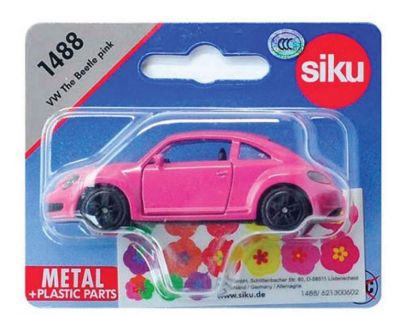 Siku Blister VW Beetle ružový s polepkama