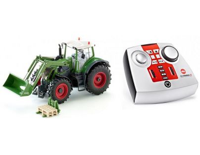 SIKU Control Traktor Fendt Vario s předním nakladačem