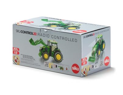 SIKU Control Traktor John Deere s p červená ným nakladačom 1:32