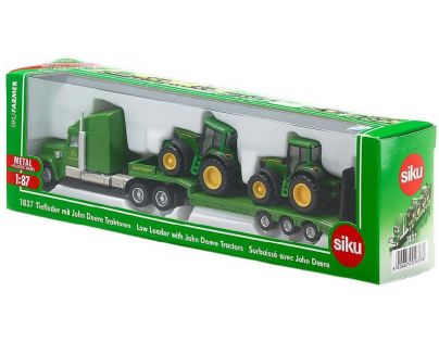 Siku Farmer Ťahač s podvalníkom a traktory John Deere 1:87