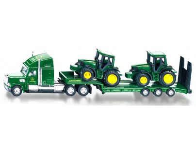 Siku Farmer Ťahač s podvalníkom a traktory John Deere 1:87