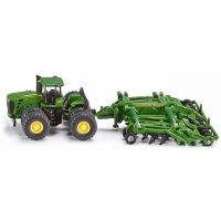 Siku Farmer Traktor John Deere 9630 s bránami Amazone Centaur 1:87