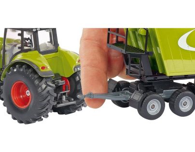 Siku Blister Traktor Claas s predným nakladačom zelený