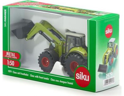 Siku Blister Traktor Claas s predným nakladačom zelený