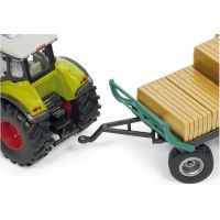 Siku Farmer Traktor s balíkovacím nástavcom a vlekom 1:50 5